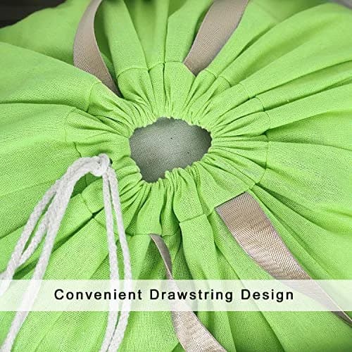 SANFERGE Heavy Duty Laundry Bag with Drawstring and Handle | Extra Large 28x40 Inch, Durable Rip-Stop Material, Foldable & Portable for Household & Travel thumbnail 4
