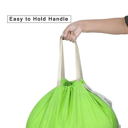 SANFERGE Heavy Duty Laundry Bag with Drawstring and Handle | Extra Large 28x40 Inch, Durable Rip-Stop Material, Foldable & Portable for Household & Travel thumbnail 3