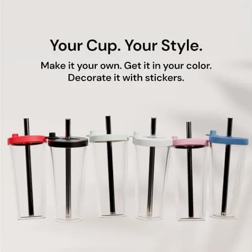 Dodoko Reusable Boba Cup and Straw 17 oz Bubble Pink | Insulated, Leakproof & Eco-Friendly (120 chars) thumbnail 7