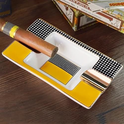 GUEVARA Cigar Ashtray Large Metal | Elegant Outdoor & Indoor Design for Men & Women thumbnail 4