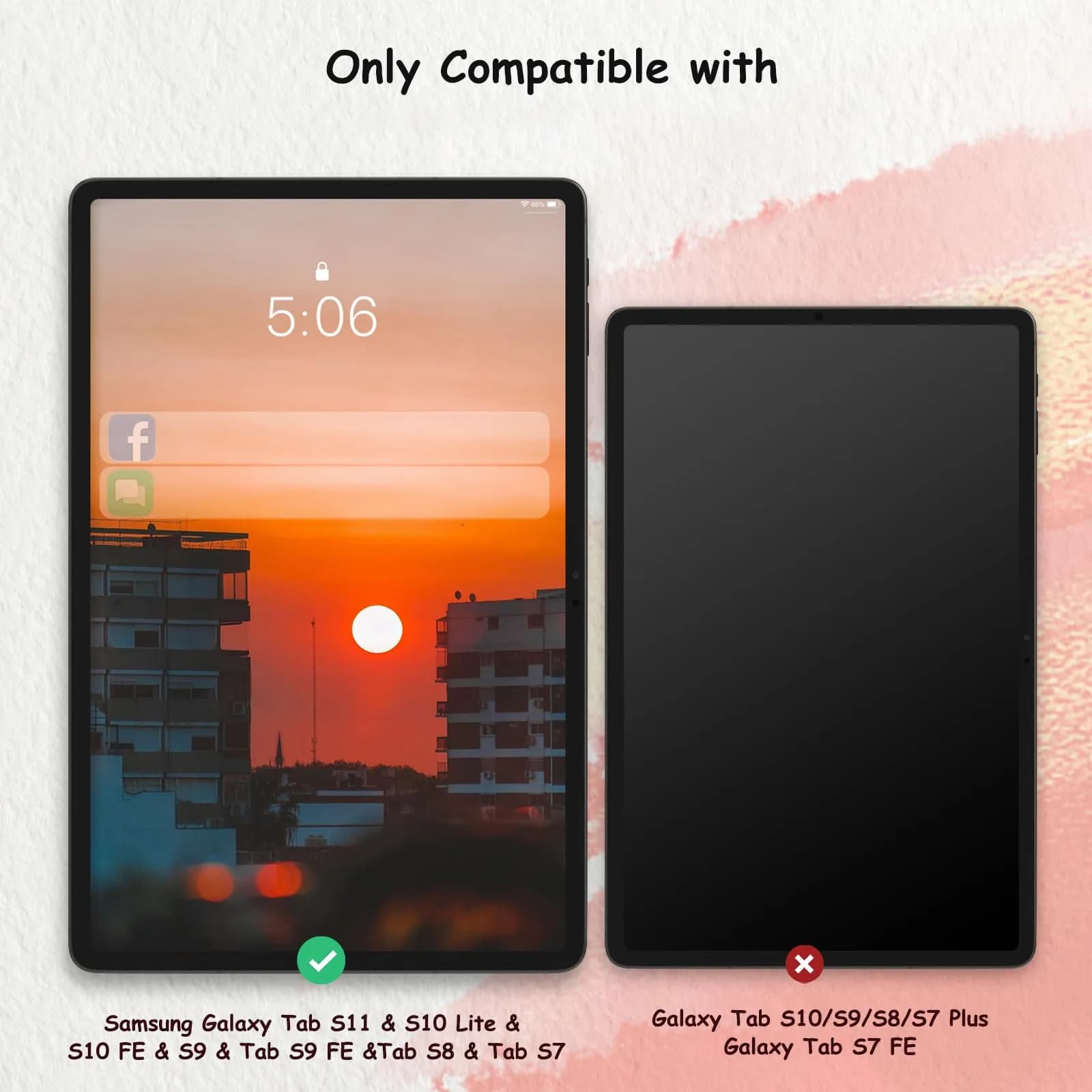 bersem Paperfeel Screen Protector for Samsung Tab S11/S10 Lite/S10 FE/S9 FE/S9/S8/S7 | Realistic Paper Touch for Drawing & Writing - view 2