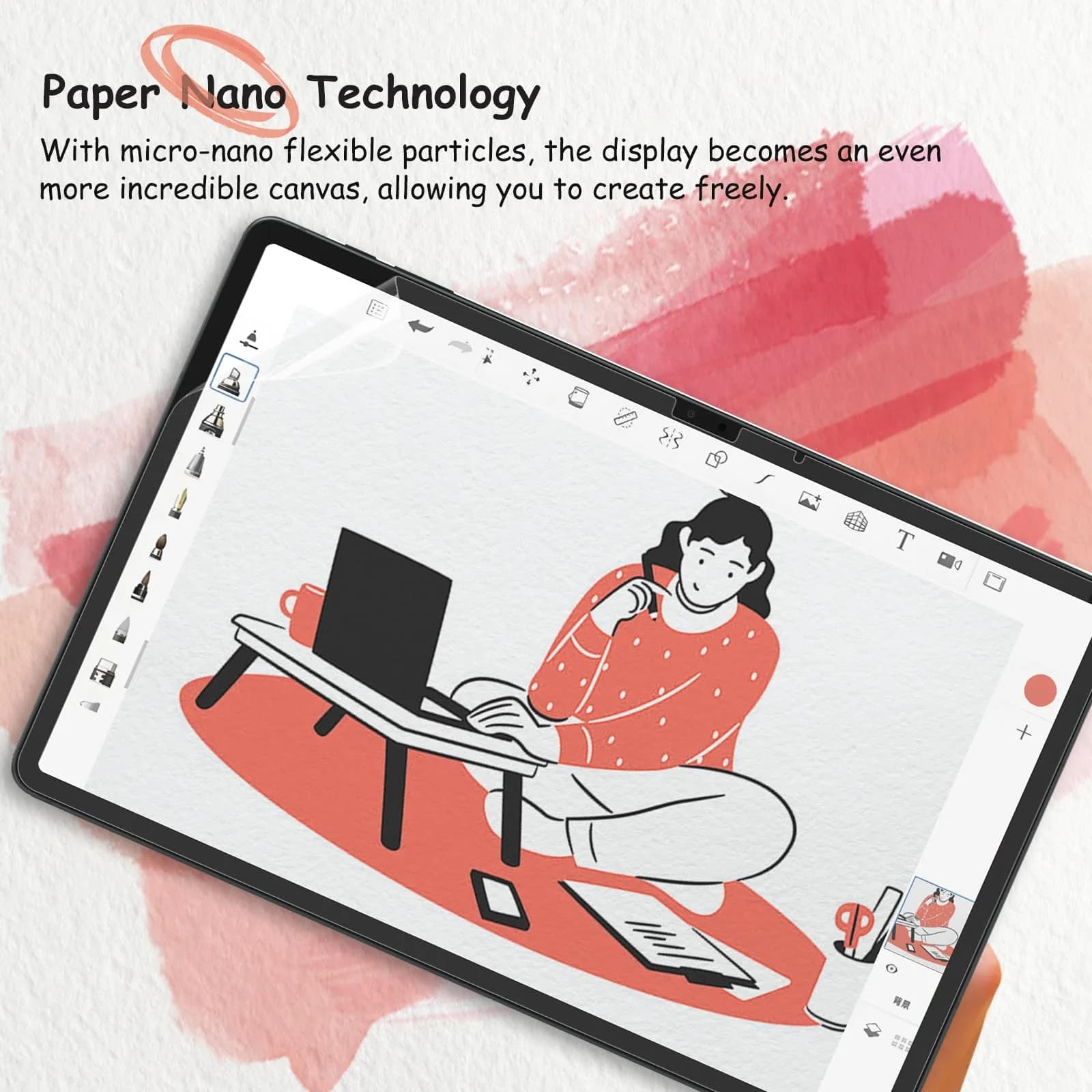 bersem Paperfeel Screen Protector for Samsung Tab S11/S10 Lite/S10 FE/S9 FE/S9/S8/S7 | Realistic Paper Touch for Drawing & Writing - view 4