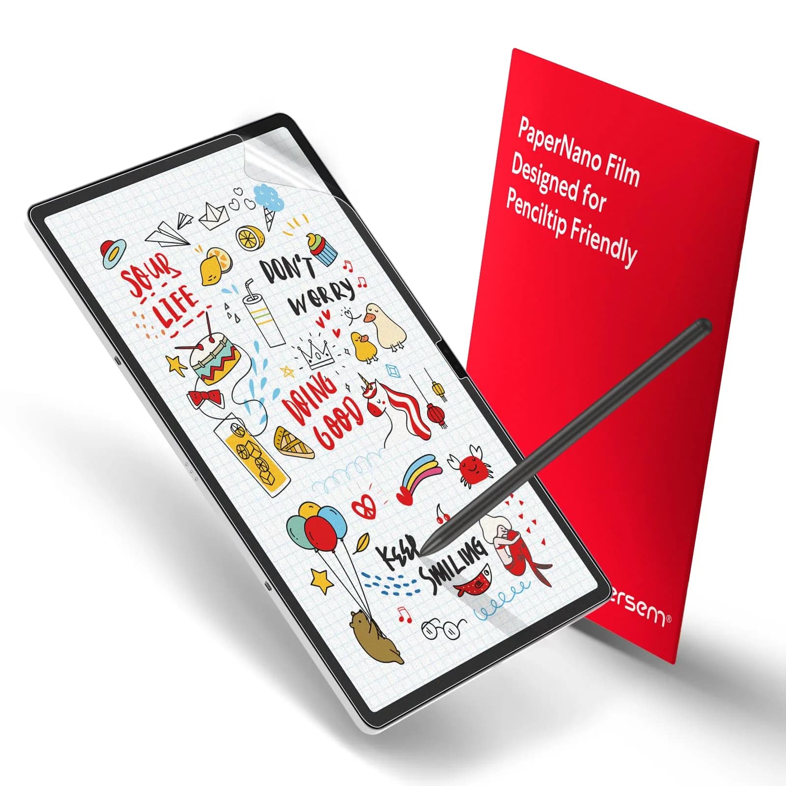 bersem Paperfeel Screen Protector for Samsung Galaxy Tab S9+/S9 FE+/S8+/S7 FE/S7+ | Realistic Paper Touch - main product image