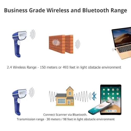 ScanAvenger 1D & 2D Bluetooth Barcode Scanner | 25cm/s Scan Speed, 493ft Range thumbnail 6