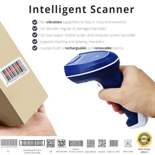 ScanAvenger 1D & 2D Bluetooth Barcode Scanner | 25cm/s Scan Speed, 493ft Range thumbnail 7