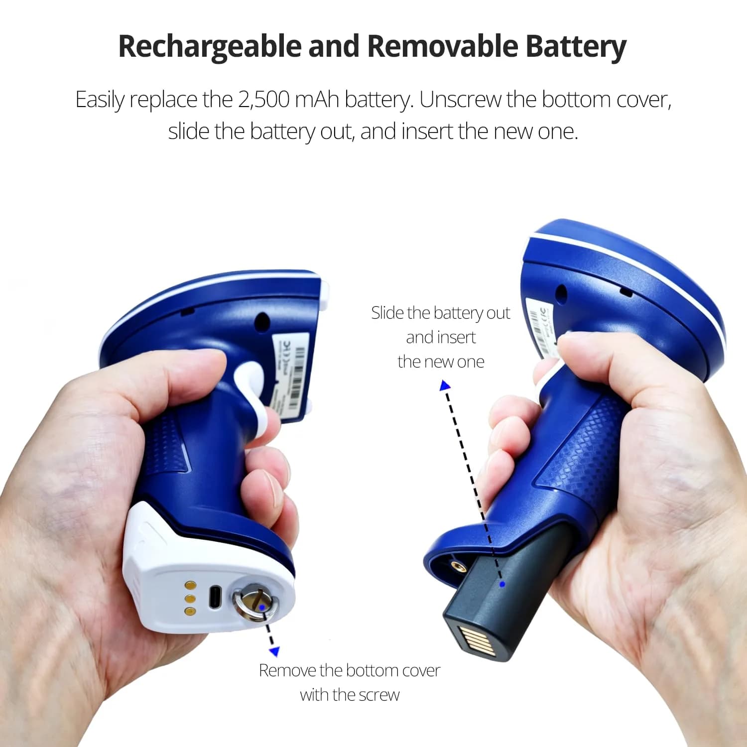 ScanAvenger 1D & 2D Bluetooth Barcode Scanner | 25cm/s Scan Speed, 493ft Range - view 2