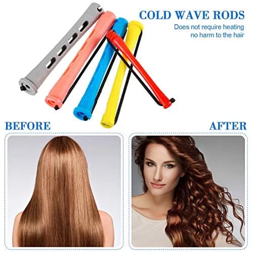 WILLBOND 60 Pcs Hair Perm Rods Set with Rat Tail Comb - Assorted Sizes for Short to Medium Hair thumbnail 5