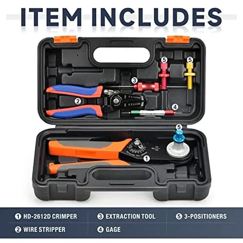 IWISS iCrimp Deutsch Terminal Crimper, 26-12 AWG | Precise, Durable, Automotive & Marine Use thumbnail 8