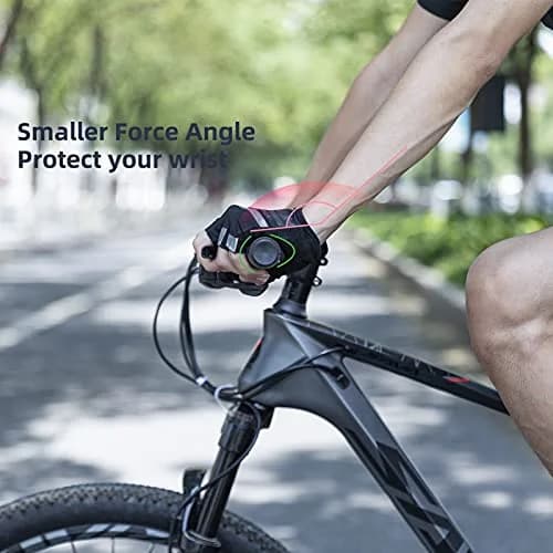 ROCKBROS Handlebar Grips Double Aluminum Clamp Lock Anti-Slip Red | Ergonomic MTB & BMX Grip thumbnail 6