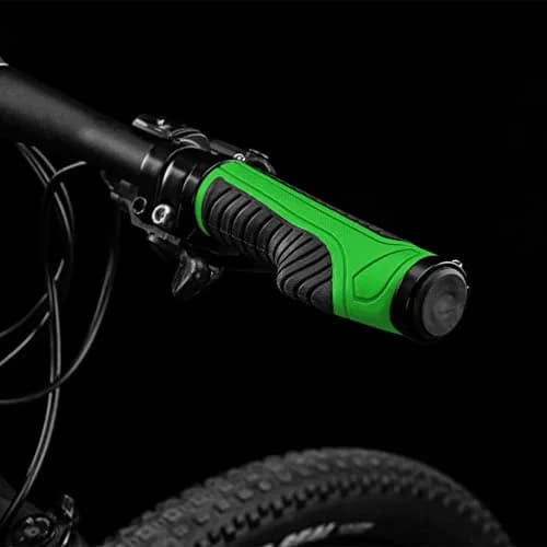 ROCKBROS Handlebar Grips Aluminum Lock-on Anti-Slip Green | Ergonomic MTB & BMX thumbnail 7