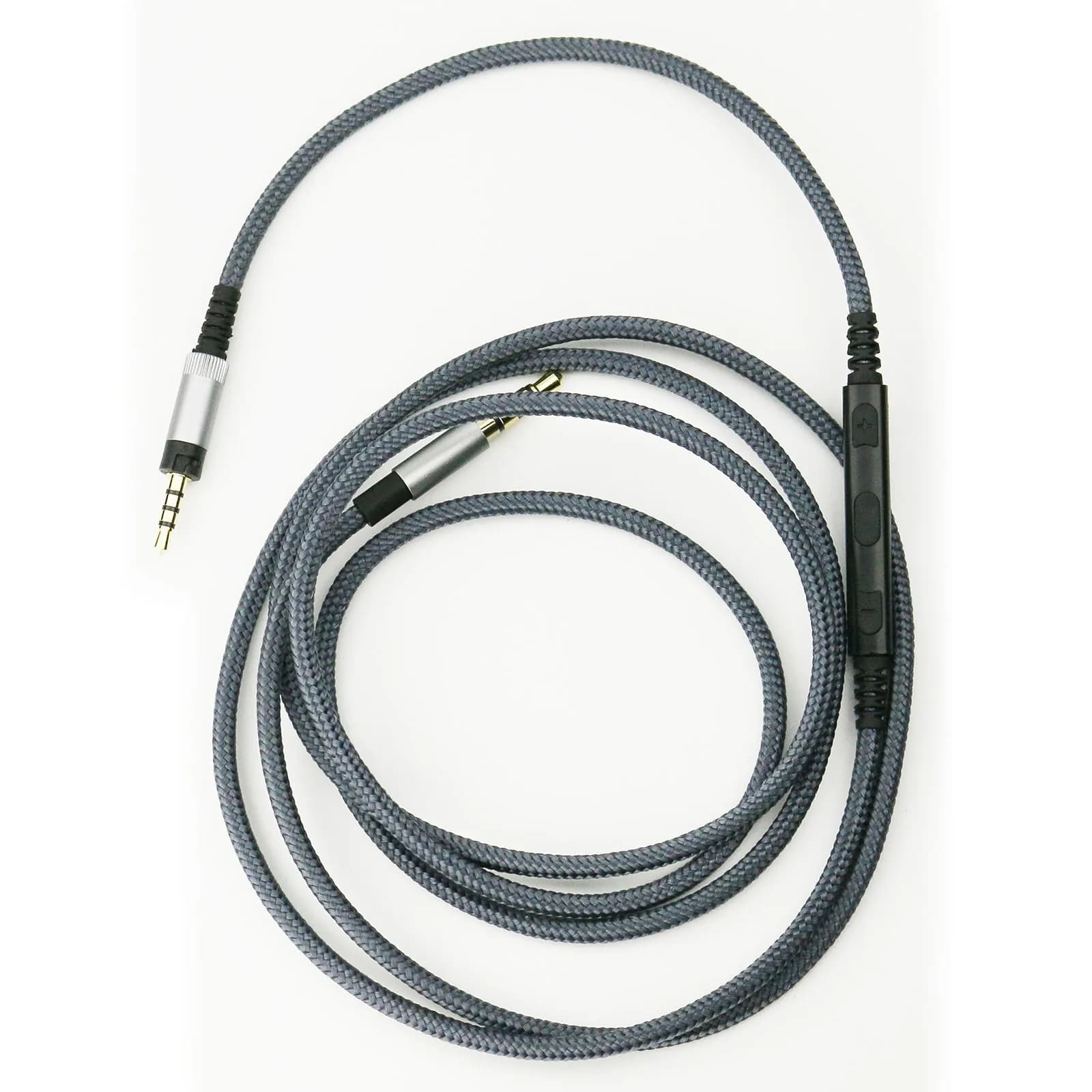 NewFantasia Headphone Cord Audio Cable 1.3m (4.3ft) with Mic & Volume Control | Braided Nylon for Sennheiser HD4.40/BT, HD4.50/BTNC, HD4.30i, HD400S - view 4