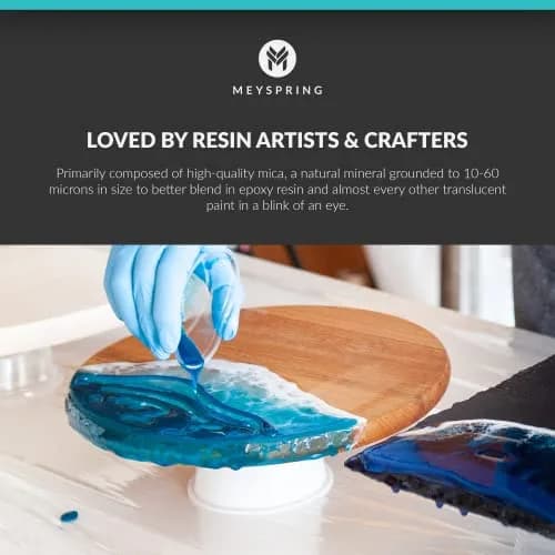 MEYSPRING Gemstones Collection Mica Powder for Epoxy Resin 100g (3.5oz) | Cosmetic Grade Pigment for Resin Art & Makeup thumbnail 5
