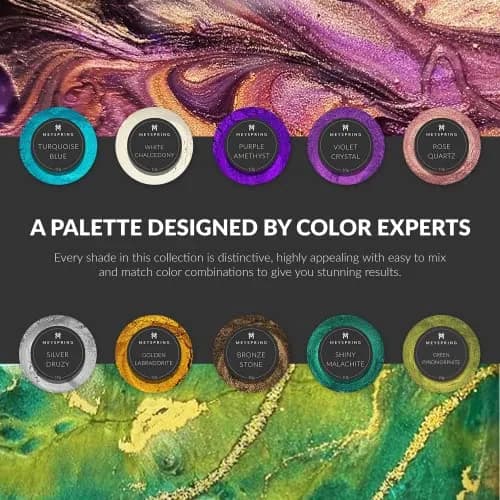 MEYSPRING Gemstones Collection Mica Powder for Epoxy Resin 100g (3.5oz) | Cosmetic Grade Pigment for Resin Art & Makeup thumbnail 3