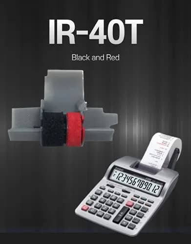 Pokanic IR-40T Black & Red Ink Roller Ribbon Cartridge 3 Pack | Dual-Color Replacement for Calculators & Cash Registers thumbnail 4