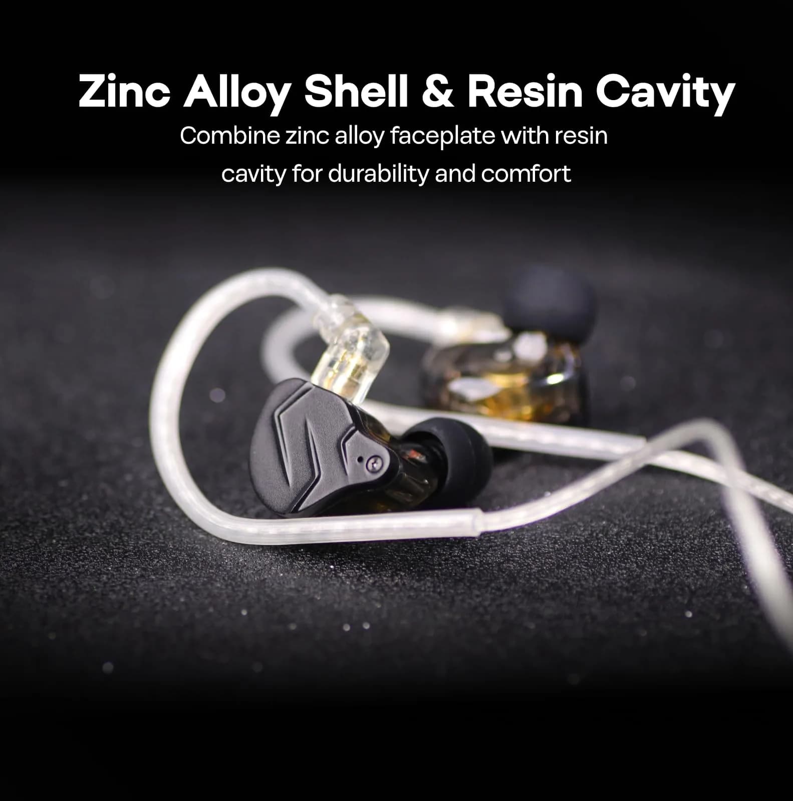 Linsoul KZ ZSN PRO X Hybrid Wired Earbuds 1DD+1BA | HiFi In-Ear Monitors with Detachable Cable - view 4