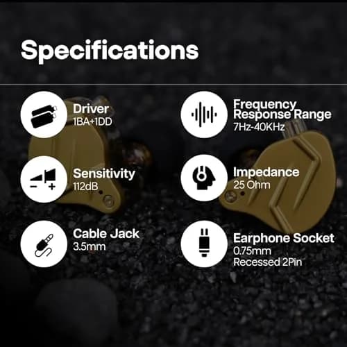 Linsoul KZ ZSN PRO X Hybrid Driver IEM Wired Earbuds 1BA+1DD | 7-40kHz Frequency Response thumbnail 5