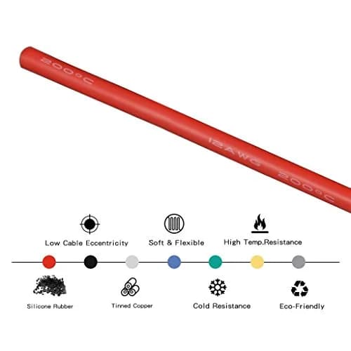 BNTECHGO 12 AWG Silicone Wire Kit, 10 Colors, 50 ft Total | 600V Rated, 200°C Heat Resistant, 680 Strands Tinned Copper thumbnail 4