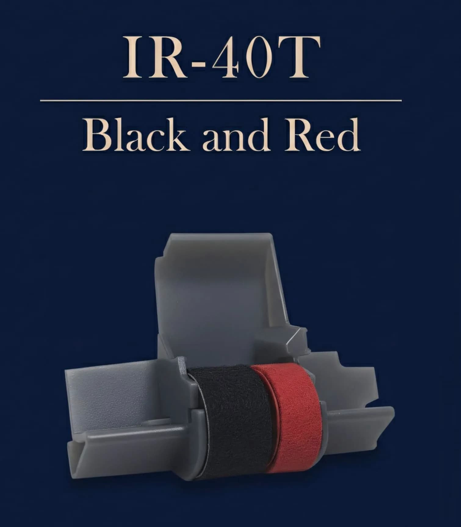 Pokanic IR-40T Black & Red Ink Roller Ribbon Cartridge 12 Pack | Dual-Color Replacement for Calculators & Cash Registers - view 3