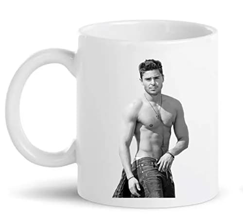 BALOR Zac Efron I Don't Feel Like Doing Anything Today... Except Maybe Zac Efron Funny Coffee Mug 325ml (11oz) | Humorous Gift for Friends & Coworkers thumbnail 3