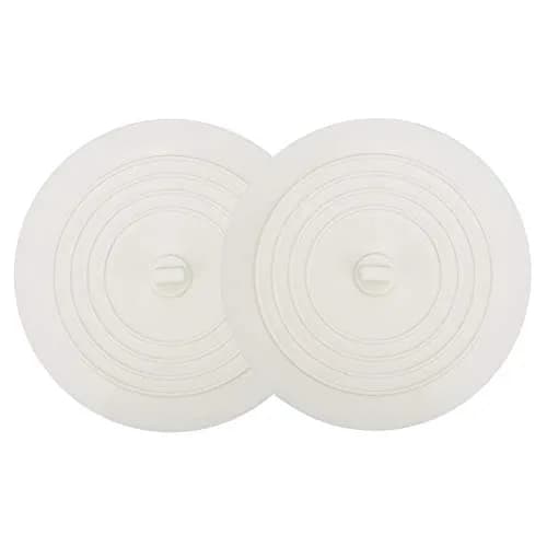 V-TOP 6-Inch Silicone Tub Stopper 2-Pack | Universal Flat Suction Drain Plug for Kitchen, Bathroom, Laundry thumbnail 1