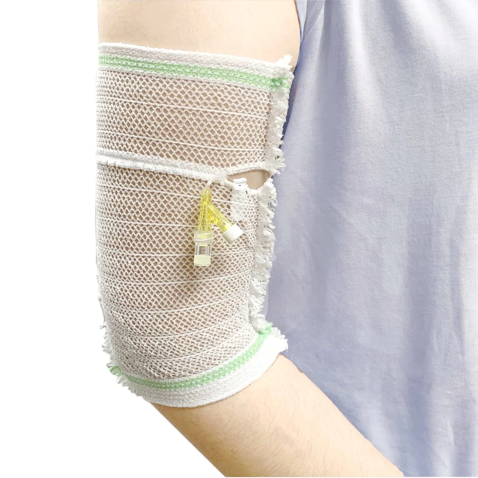 CHOYTONG PICC Line Cover Sleeve XS (1.4 x 3.2 inches) | Elastic Net Arm Protector - main product image