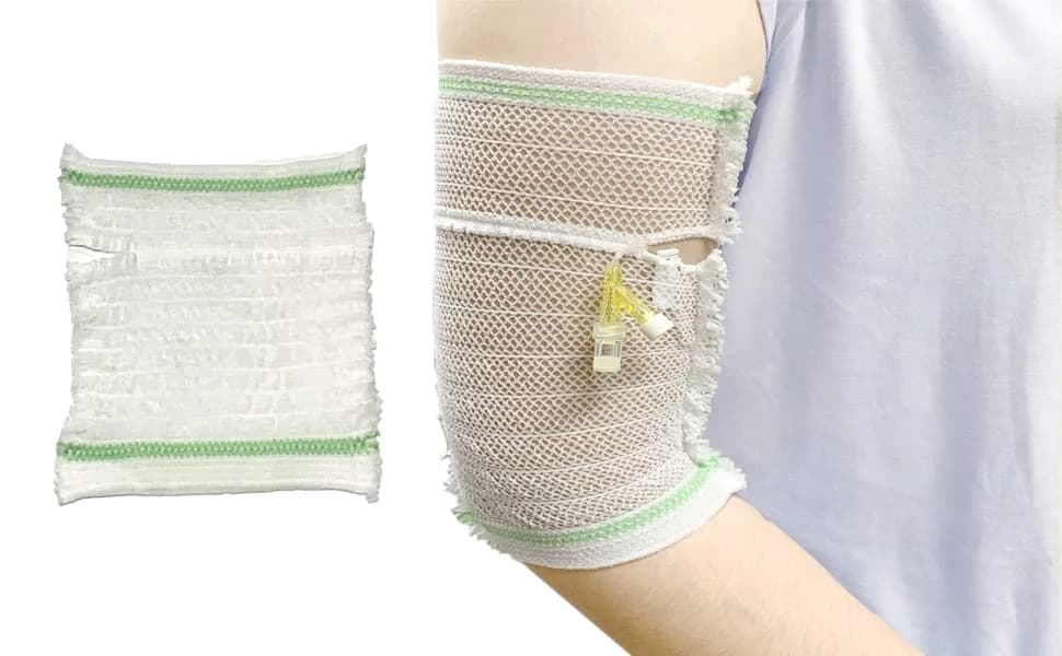 CHOYTONG PICC Line Cover Sleeve XS (1.4 x 3.2 inches) | Elastic Net Arm Protector - view 5