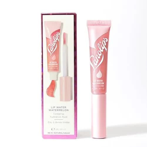 Lanolips Lanolin Lip Water Watermelon 10ml | Hydrating Lip Serum with Hyaluronic Acid & Shimmer thumbnail 1