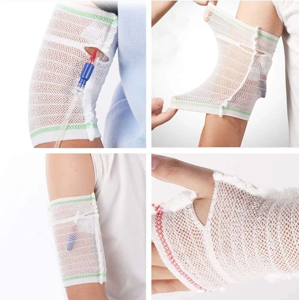 CHOYTONG PICC Line Cover Sleeve X-Large Beige Breathable Elastic Net Arm Protector for Children Age 5-10 - view 4