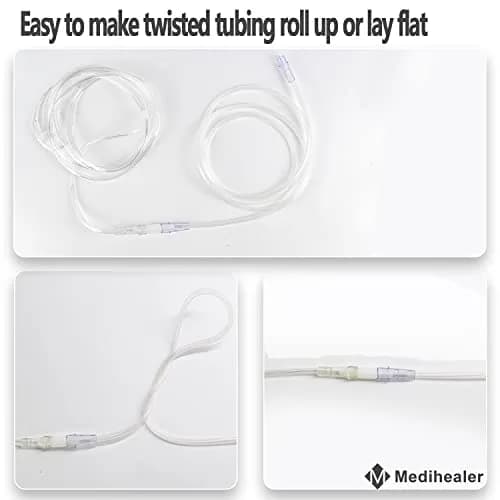 Medihealer 5 Packs Tubing Swivel Connectors | Kink-Resistant Oxygen Fittings for Home Use thumbnail 4