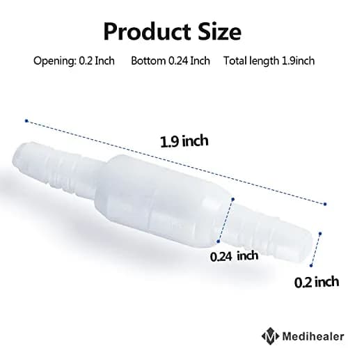 Medihealer 5 Packs Tubing Swivel Connectors | Kink-Resistant Oxygen Fittings for Home Use thumbnail 3