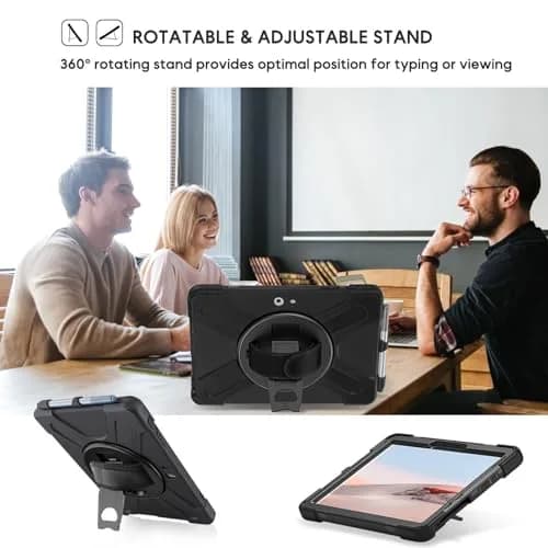 DreamerX Portable Electronic Device Cover for Microsoft Surface Go 4/3/2 with Strap, Black | Shockproof & Water Resistant thumbnail 3