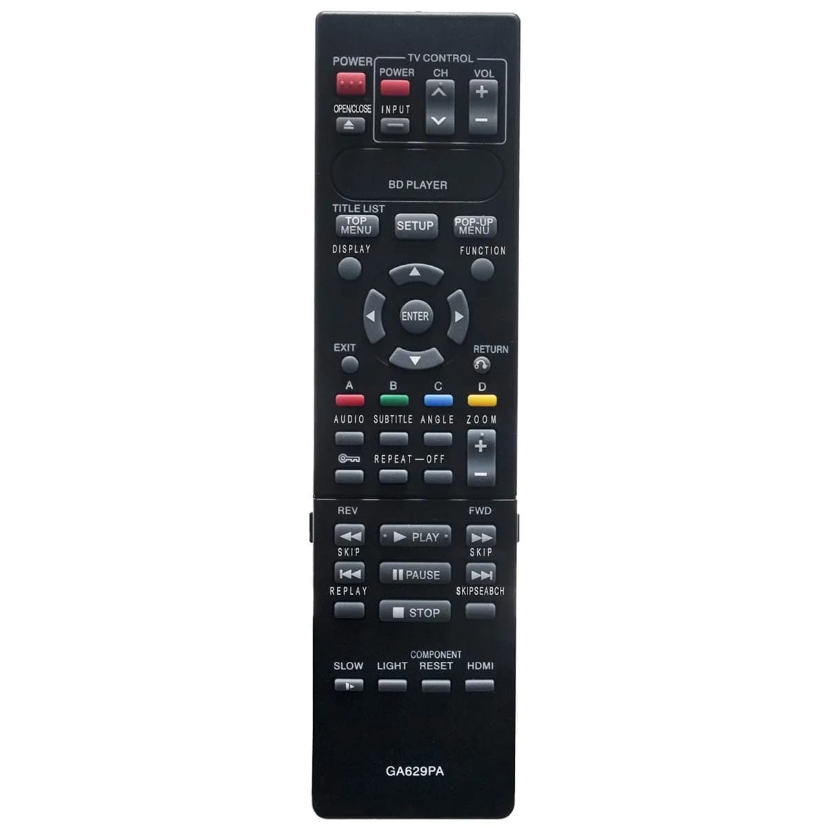 ZdalaMit GA629PA Replacement Remote Control for Sharp Blu-Ray DVD Player | Pre-Programmed Infrared Remote - main product image