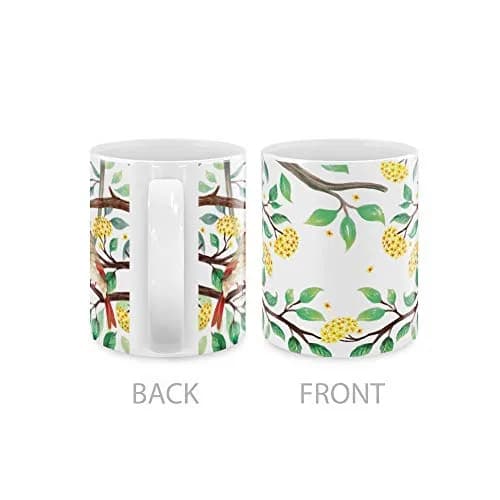 MUGBREW Red Cardinal Birds In Summer Ceramic Coffee Mug 11 OZ | Vibrant Summer Bird Design thumbnail 3