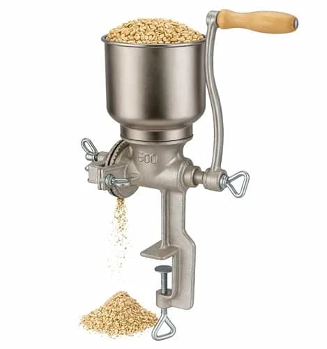 Killer's Instinct Outdoors Grain Mill Iron Grinder Manual Food Grinder Hand Crack with High Hopper | Heavy Duty Cast Iron, Adjustable Grind thumbnail 1