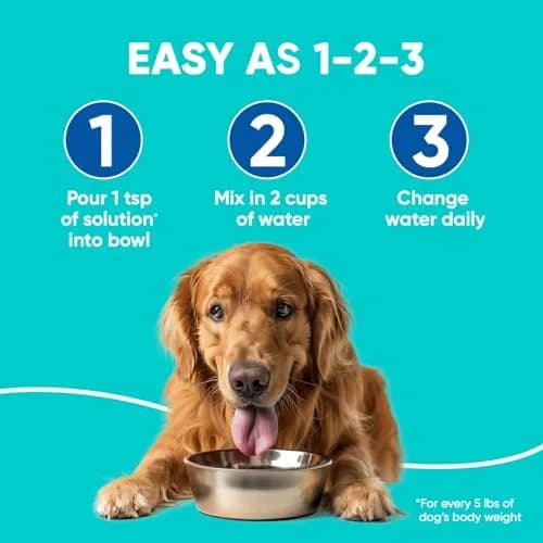 Virbac C.E.T. Aquadent Fr3sh Dental Solution for Dogs & Cats, 250 ml | Natural ingredients for fresh breath thumbnail 5