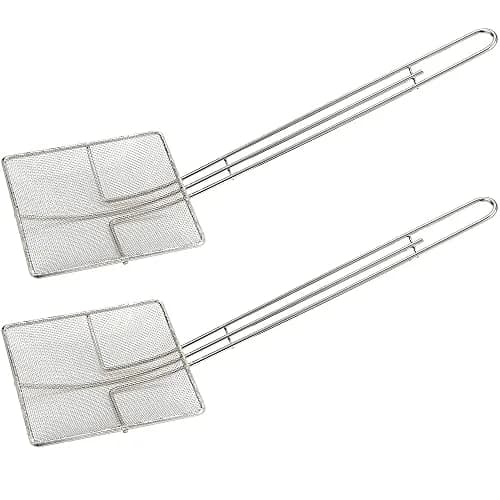 Winco Skimmer Mesh 6.75-Inch Nickel Pack of 2 | Commercial-Grade Kitchen Tool thumbnail 1