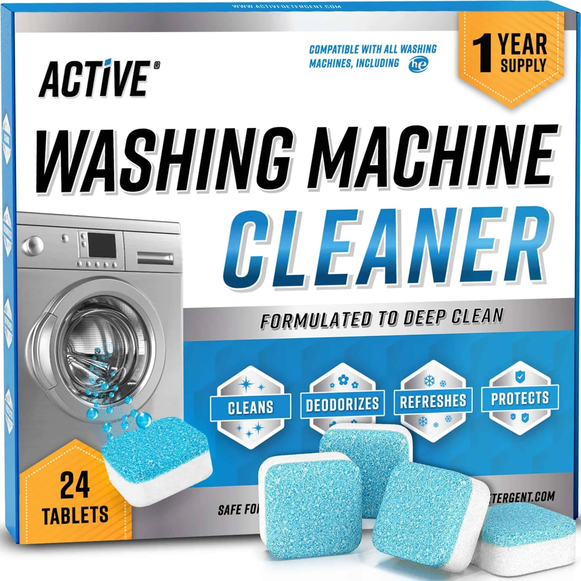 ACTIVE Washing Machine Cleaner Descaler 24 Pack | 12 Month Supply - main product image