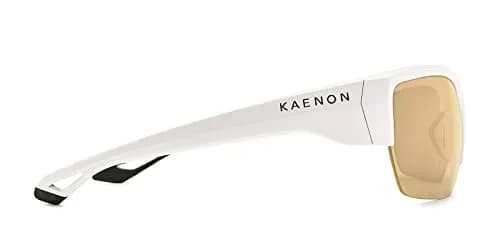 Kaenon Arcata SR Sunglasses - Matte White Black | Polarized Ultra Gold Mirror, One Size, Sport thumbnail 3