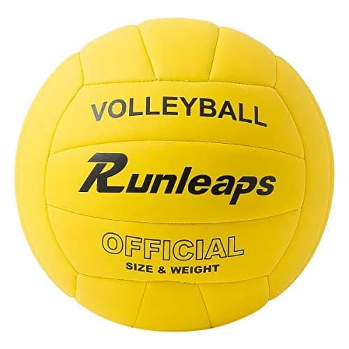Runleaps Official Size 5 Volleyball 280g (8.2in Diameter) | Waterproof Indoor Outdoor PU Leather thumbnail 1