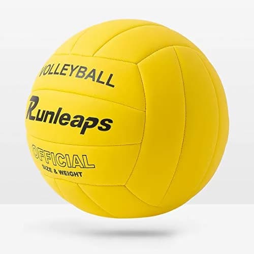 Runleaps Official Size 5 Volleyball 280g (8.2in Diameter) | Waterproof Indoor Outdoor PU Leather thumbnail 2