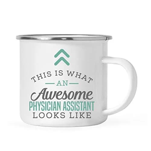 Andaz Press 11oz. Stainless Steel Campfire Coffee Mug Gift, This Is What An Awesome Physician Assistant Looks Like, 1-Pack thumbnail 1