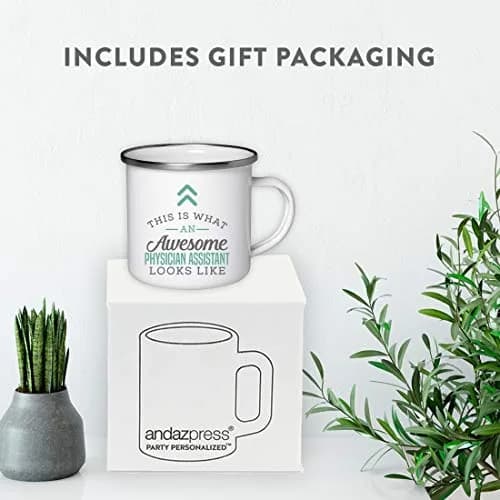 Andaz Press 11oz. Stainless Steel Campfire Coffee Mug Gift, This Is What An Awesome Physician Assistant Looks Like, 1-Pack thumbnail 4