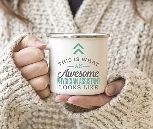Andaz Press 11oz. Stainless Steel Campfire Coffee Mug Gift, This Is What An Awesome Physician Assistant Looks Like, 1-Pack thumbnail 3