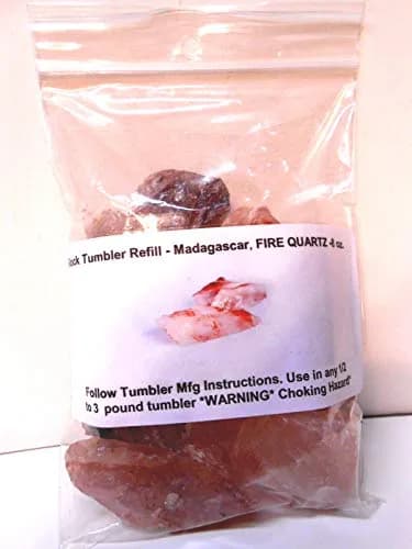 Rockhound's 1st Choice Natural Fire Quartz 8 oz | Madagascar Gem Refill Kit for Beginners thumbnail 1