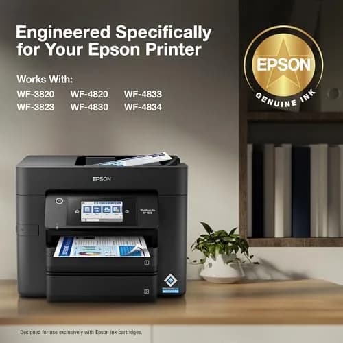 Epson 822 DURABrite Ultra Ink High Capacity Black & Standard Color Combo Pack | 300 Pages Black thumbnail 5