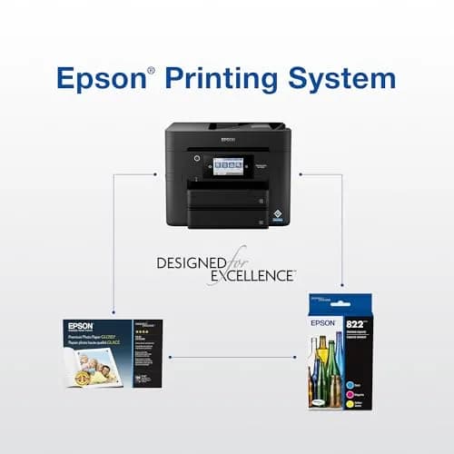 Epson 822 DURABrite Ultra Ink High Capacity Black & Standard Color Combo Pack | 300 Pages Black thumbnail 8