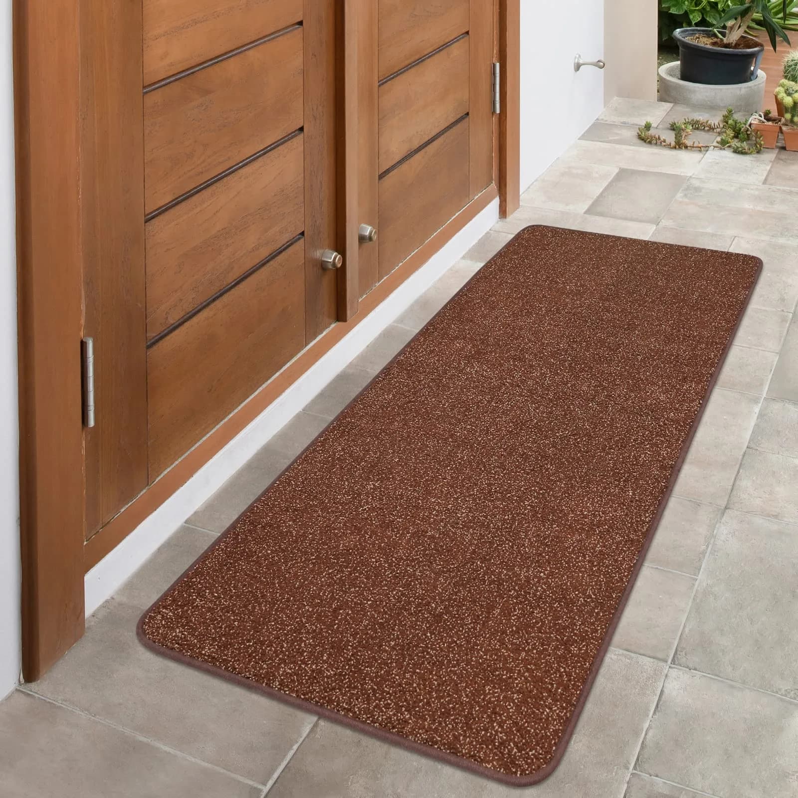 LINLA Camel Coffee Doormat 24x59 Inches | Super Absorbs Mud & Dirt, Indoor Area Rug — Camel Coffee
