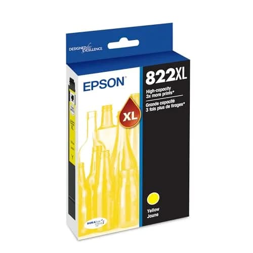 Epson T822XL High Capacity Yellow Ink Cartridge | Print Sharp Text & Bright Colors thumbnail 1