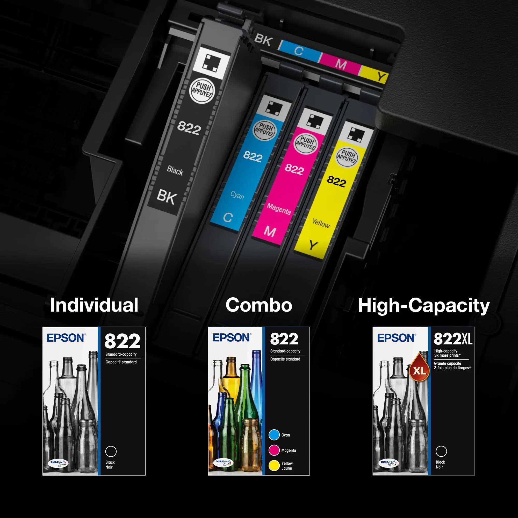 Epson 822 Genuine Standard Capacity Black Ink Cartridge T822120 | Page Yield 260 Pages - view 5