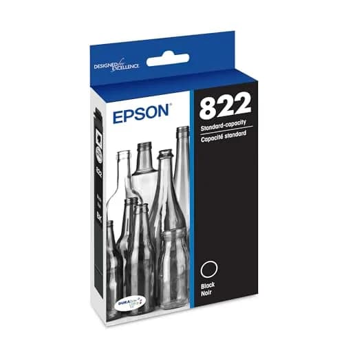 Epson 822 Genuine Standard Capacity Black Ink Cartridge T822120 | Page Yield 260 Pages thumbnail 1